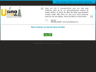 Thumbnail do site Usina da Web - Soluções em Serviços Web