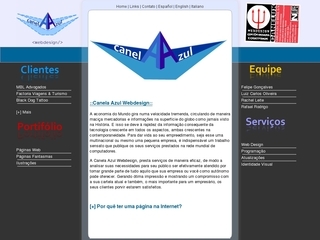 Thumbnail do site Canela Azul Webdesign