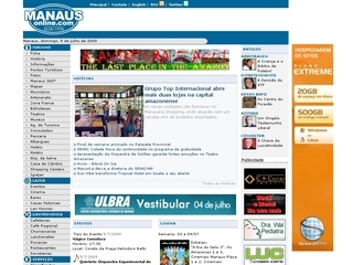 Thumbnail do site Manaus Online