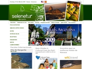 Thumbnail do site Selenetur - Agência de Turismo