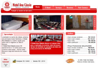 Thumbnail do site Ana Cássia Palace Hotel