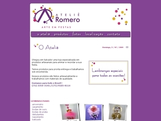 Thumbnail do site Ateli Romero - Arte em Festas