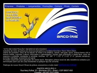 Thumbnail do site Pincis Arco-ris Rolos, Pincis e acessrios