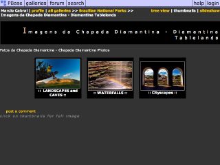 Thumbnail do site Imagens da Chapada Diamantina