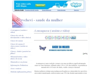 Thumbnail do site Evchevi - Saúde da Mulher