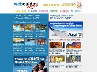 Thumbnail do site WebCaldas Viagens