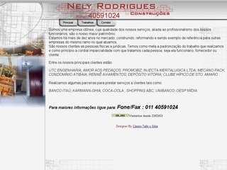 Thumbnail do site Nely Rodrigues Construes