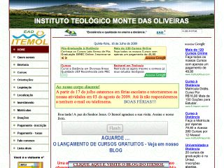 Thumbnail do site Instituto Teológico Monte das Oliveiras