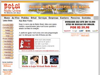 Thumbnail do site Radio Betel Gospel do Brasil