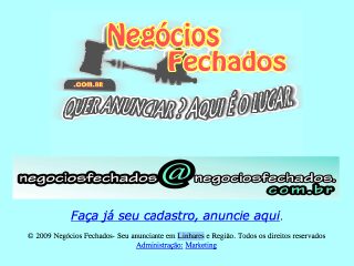 Thumbnail do site Negcios Fechados - Quer anunciar? Aqui  o lugar.