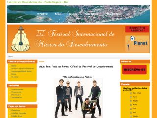 Thumbnail do site Festival Internacional de Msica do Descobrimento