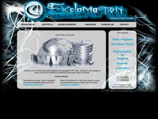 Thumbnail do site Exclamation - Desenvolvimento Web