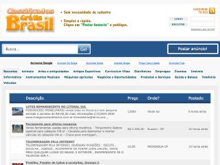 Thumbnail do site Anúncios e classificados gratis