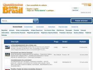 Thumbnail do site Anncios e classificados gratis