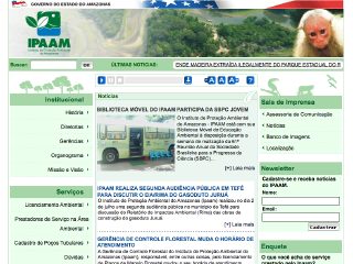 Thumbnail do site IPAAM - Instituto de Proteo Ambiental do Estado do Amazonas