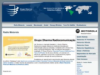Thumbnail do site Grupo Dharma Radiocomunicao