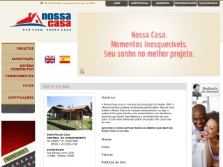 Thumbnail do site Nossa casa - casas de madeira nobre