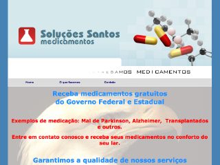 Thumbnail do site Solues Santos Medicamentos