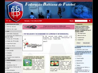 Thumbnail do site F.B.F. - Federao Baiana de Futebol