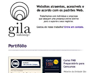 Thumbnail do site Gila Webdesign